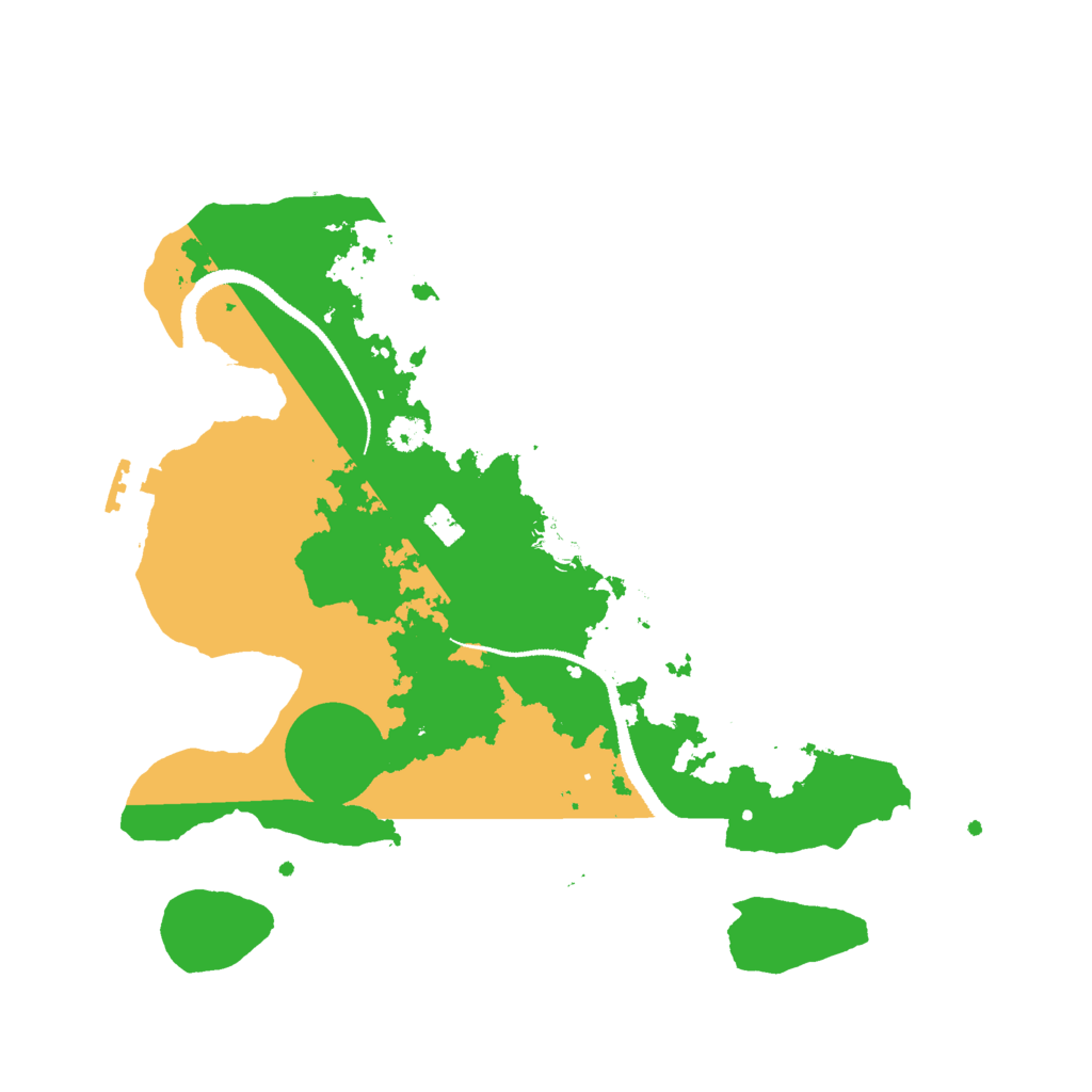 Biome Rust Map: Procedural Map, Size: 3000, Seed: 212775