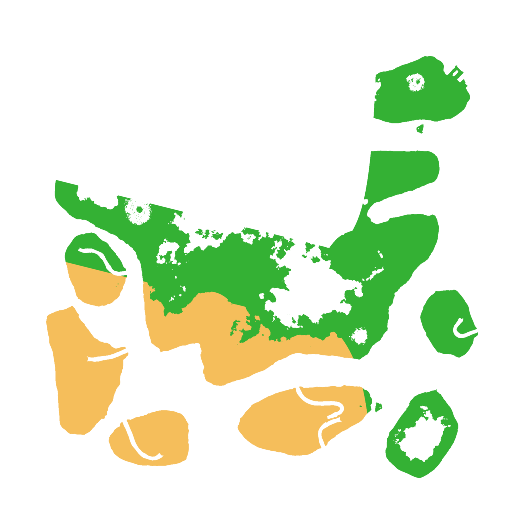 Biome Rust Map: Procedural Map, Size: 3000, Seed: 1351