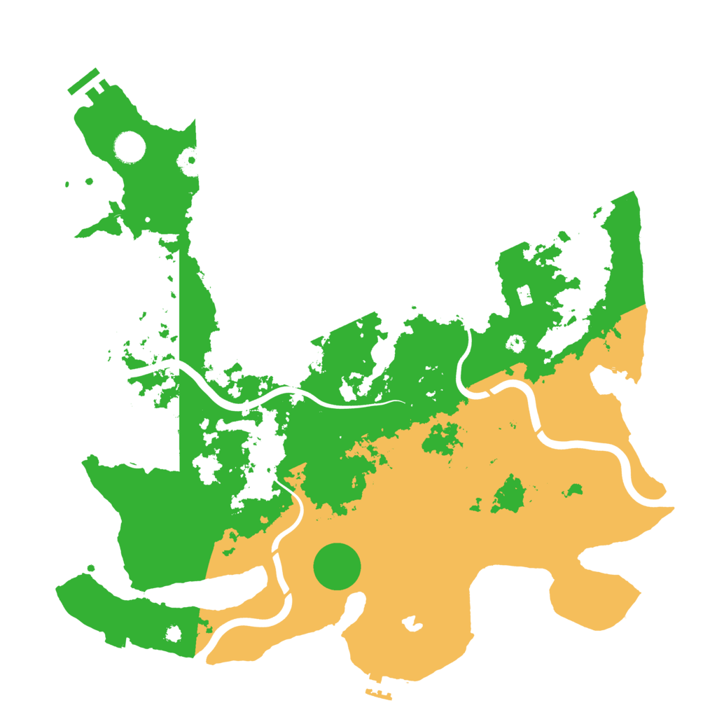 Biome Rust Map: Procedural Map, Size: 4000, Seed: 1298094623