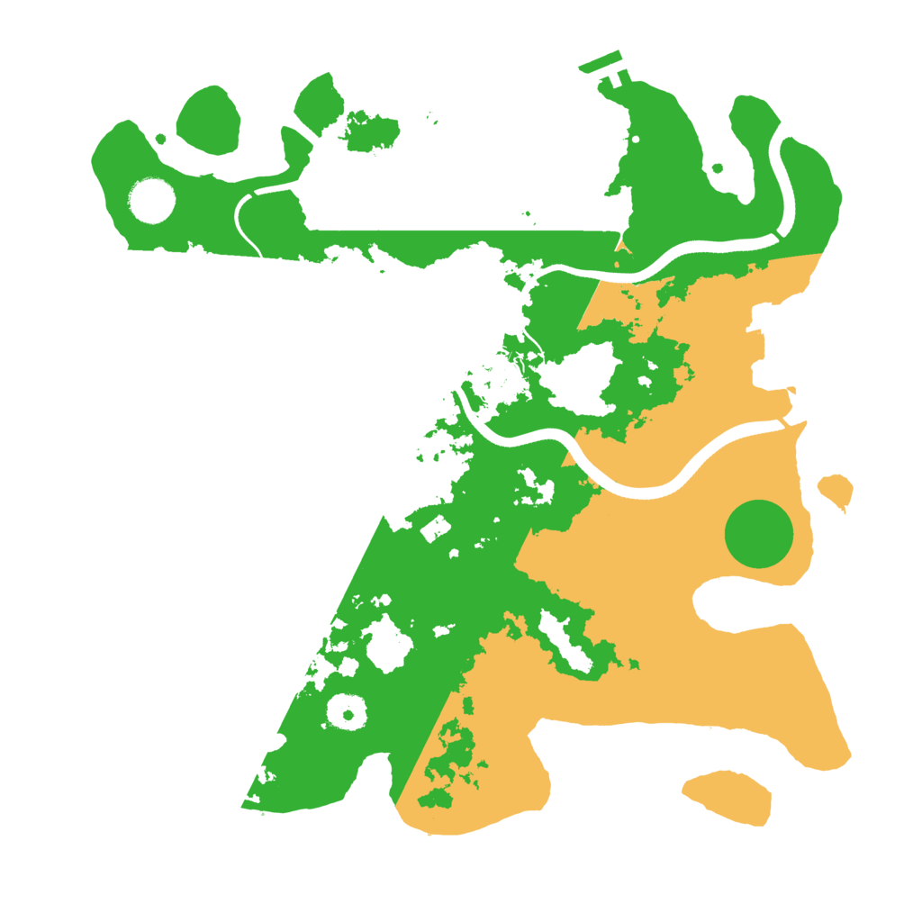 Biome Rust Map: Procedural Map, Size: 3550, Seed: 806092