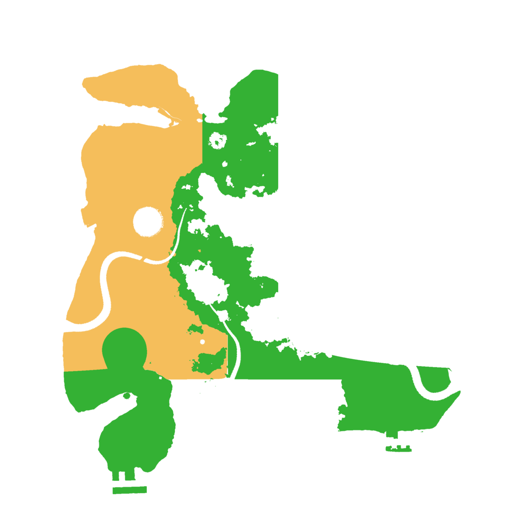 Biome Rust Map: Procedural Map, Size: 3000, Seed: 520372