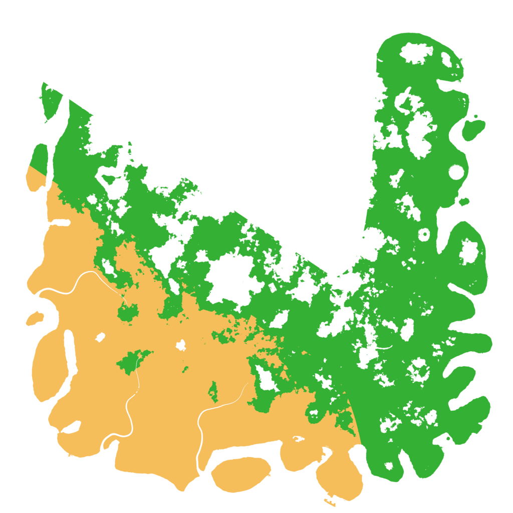 Biome Rust Map: Procedural Map, Size: 6000, Seed: 28441584