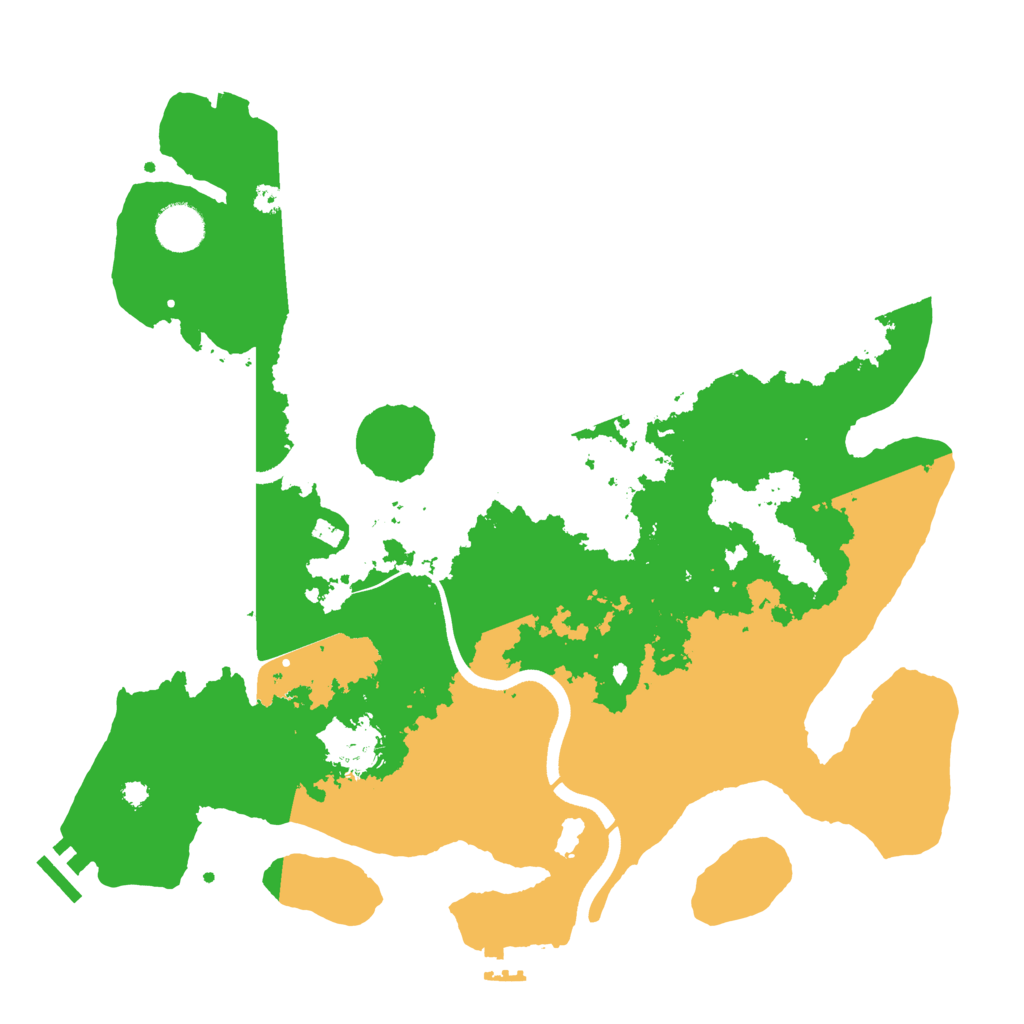 Biome Rust Map: Procedural Map, Size: 3700, Seed: 1935982034