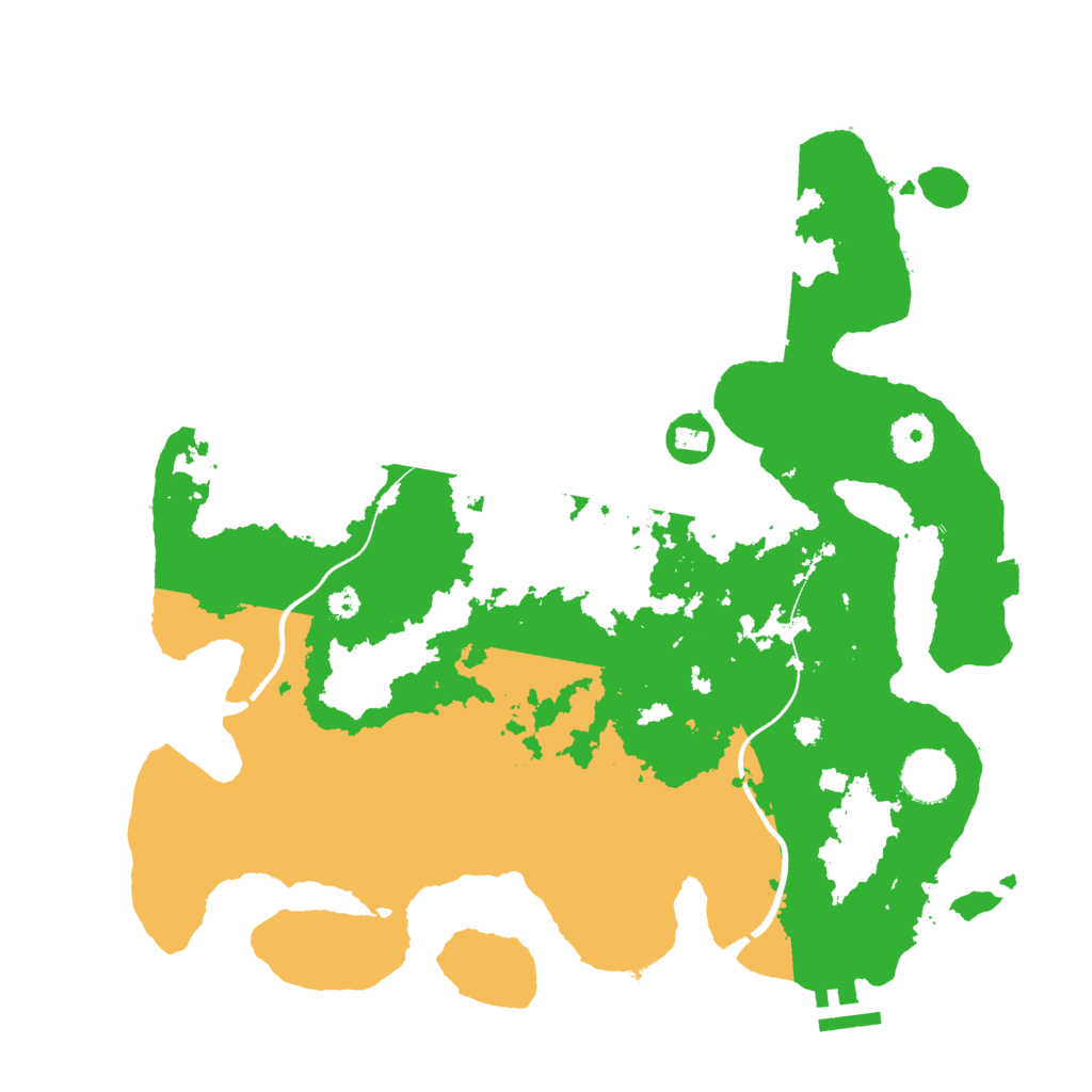 Biome Rust Map: Procedural Map, Size: 3550, Seed: 382522