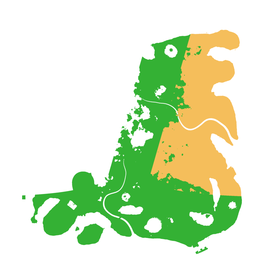 Biome Rust Map: Procedural Map, Size: 3200, Seed: 8155108