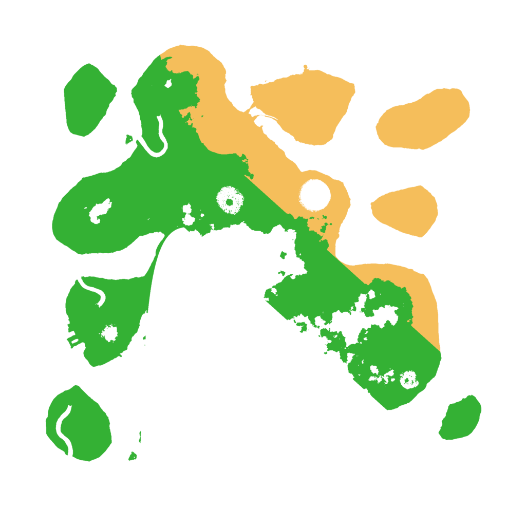 Biome Rust Map: Procedural Map, Size: 3000, Seed: 34576