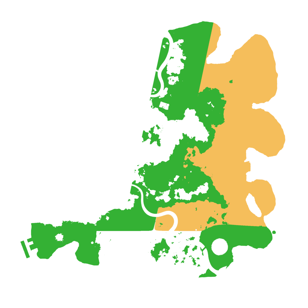 Biome Rust Map: Procedural Map, Size: 3500, Seed: 5268846