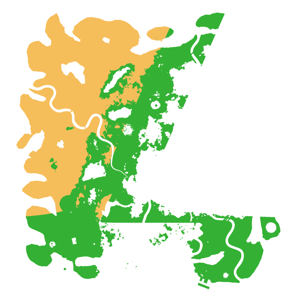 Biome Rust Map: Procedural Map, Size: 5000, Seed: 9876513