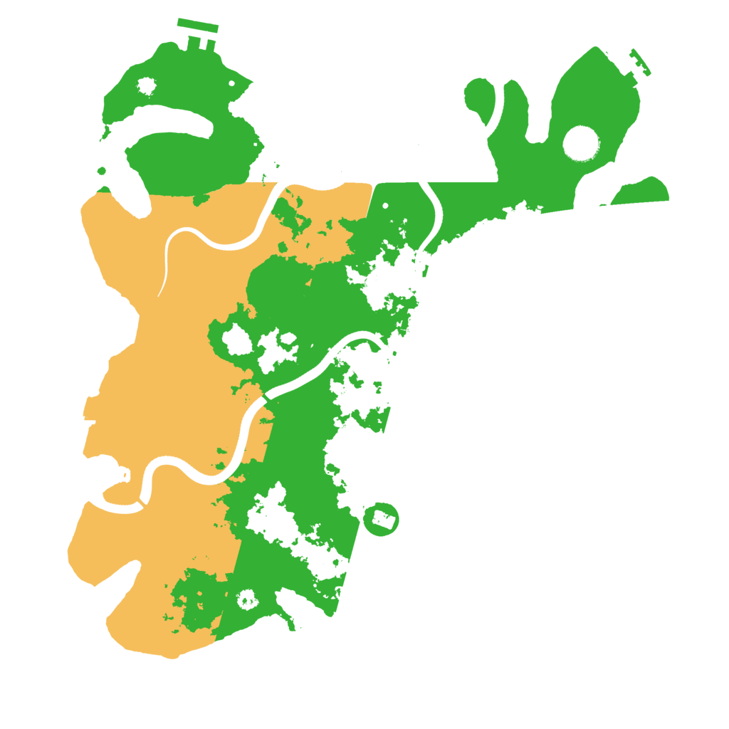 Biome Rust Map: Procedural Map, Size: 3600, Seed: 1350212510