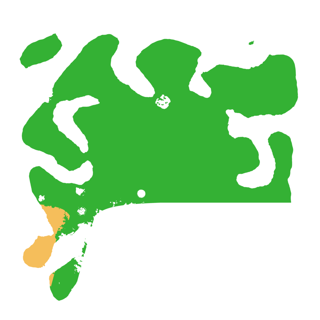 Biome Rust Map: Barren, Size: 3500, Seed: 14