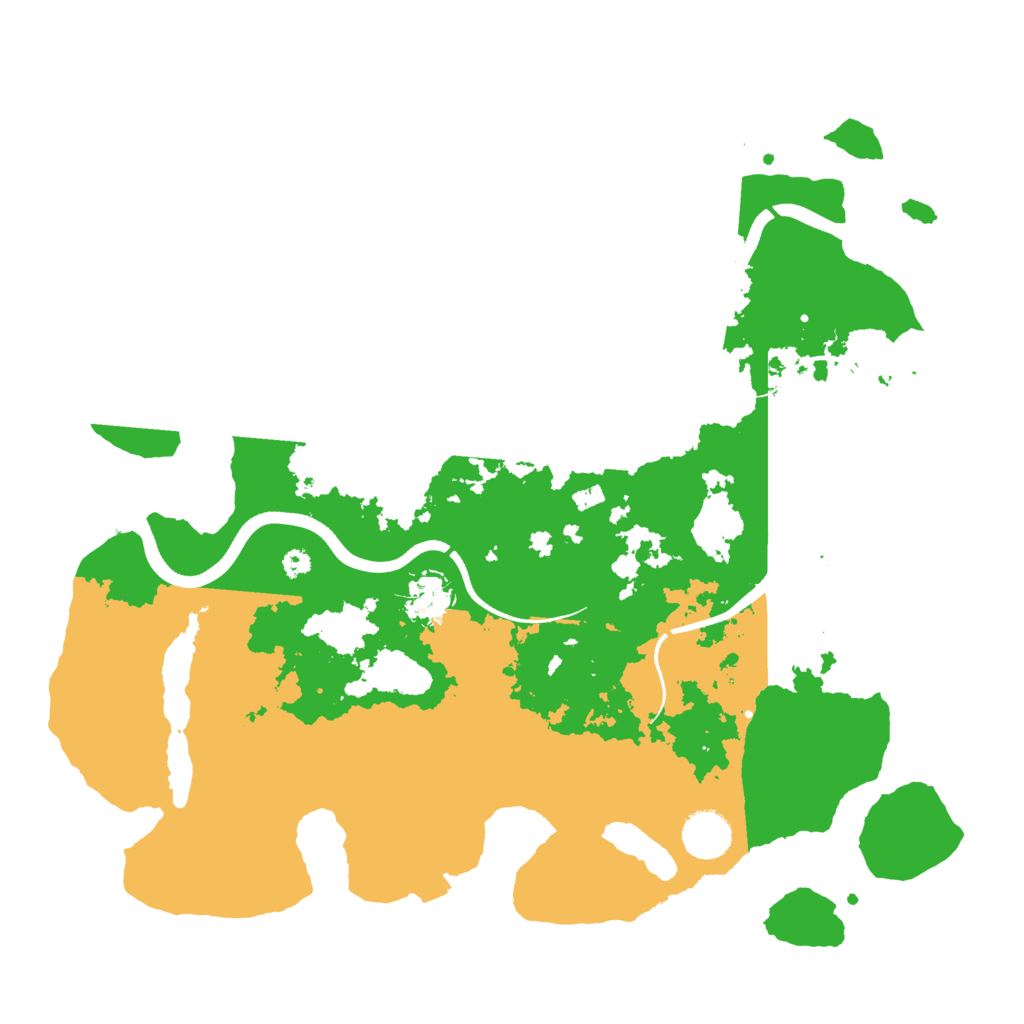 Biome Rust Map: Procedural Map, Size: 3700, Seed: 2064646041