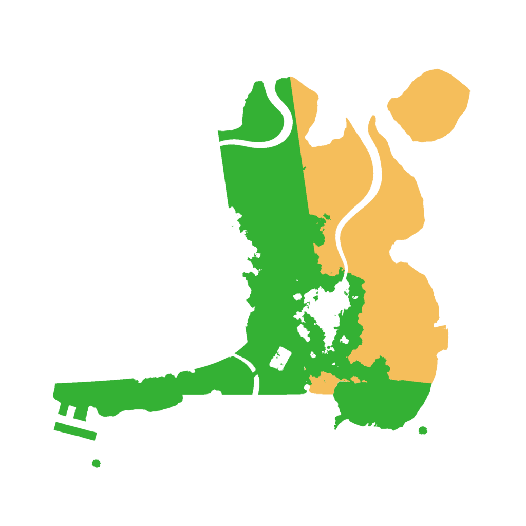 Biome Rust Map: Procedural Map, Size: 2500, Seed: 2106483900