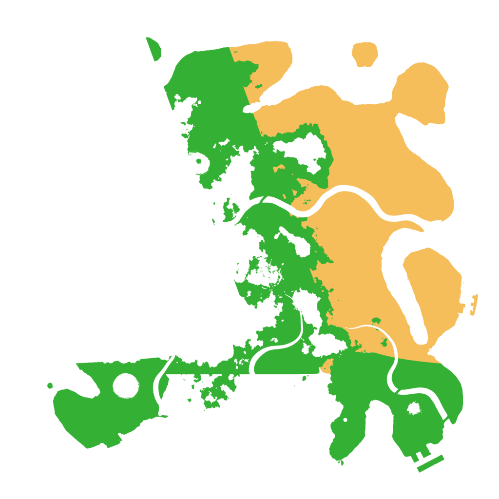 Biome Rust Map: Procedural Map, Size: 3550, Seed: 929622