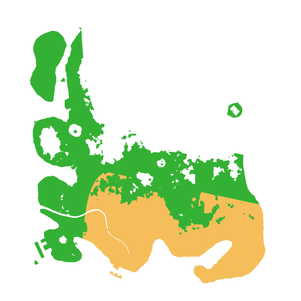 Biome Rust Map: Procedural Map, Size: 3550, Seed: 609571