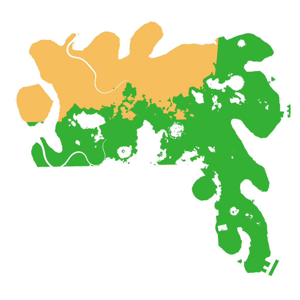 Biome Rust Map: Procedural Map, Size: 3550, Seed: 827875