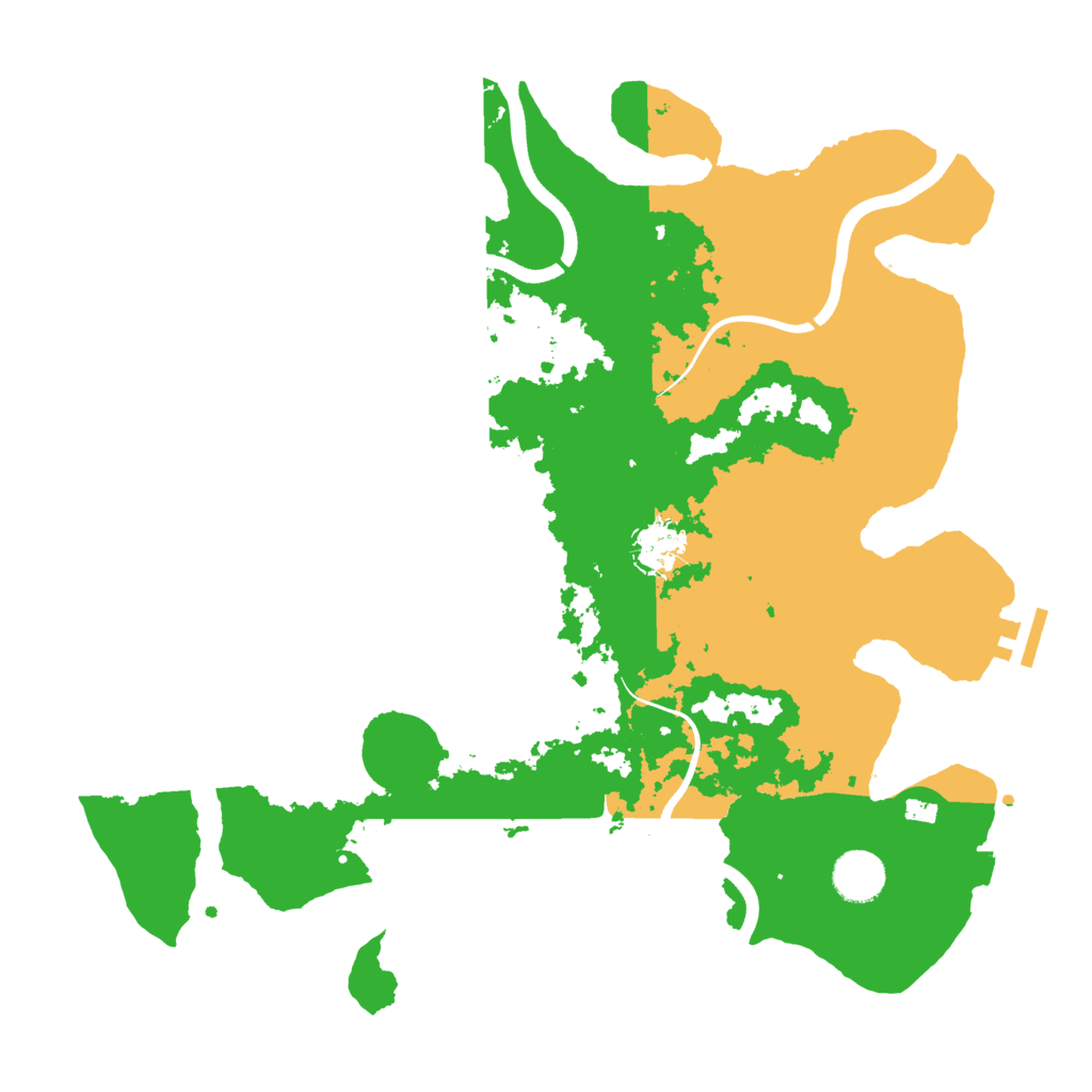 Biome Rust Map: Procedural Map, Size: 3700, Seed: 1293511654