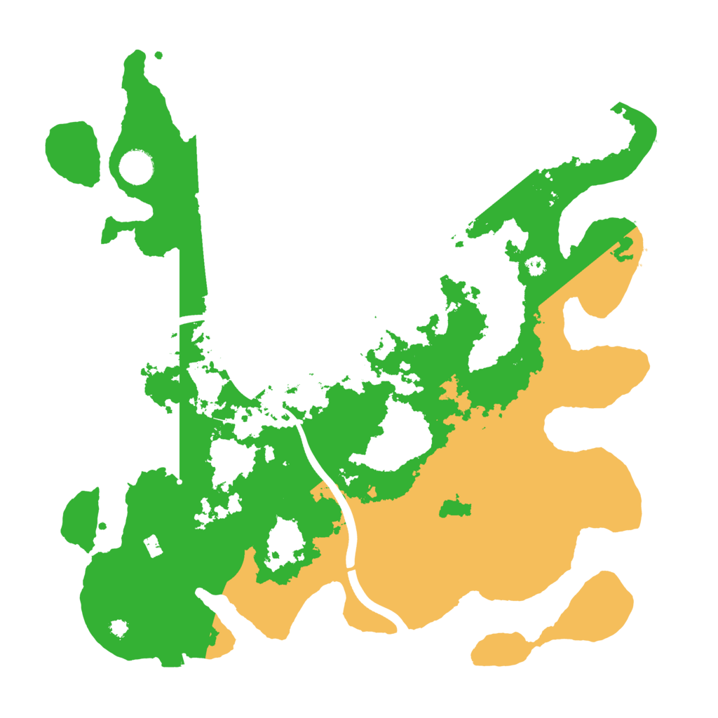 Biome Rust Map: Procedural Map, Size: 3700, Seed: 106552589