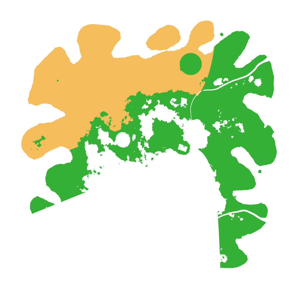 Biome Rust Map: Procedural Map, Size: 3600, Seed: 2045265351