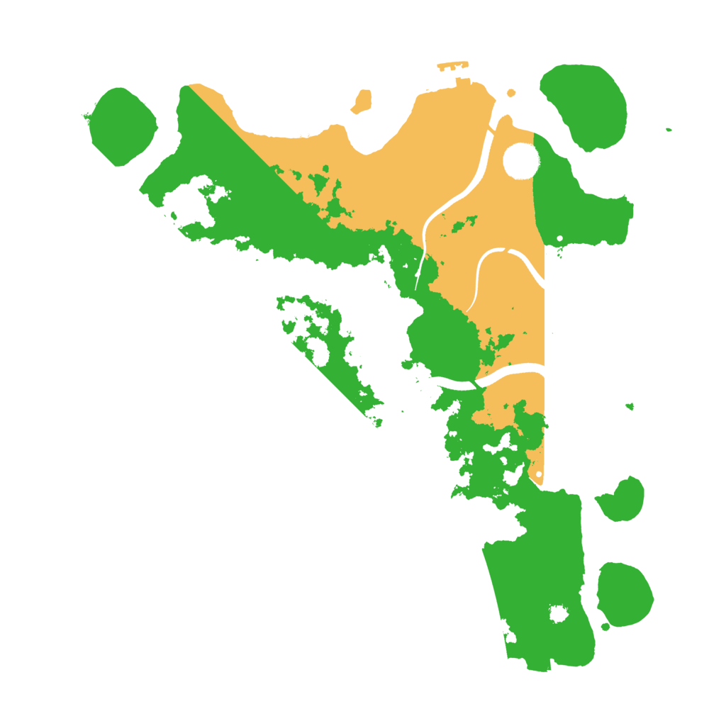 Biome Rust Map: Procedural Map, Size: 3550, Seed: 25818