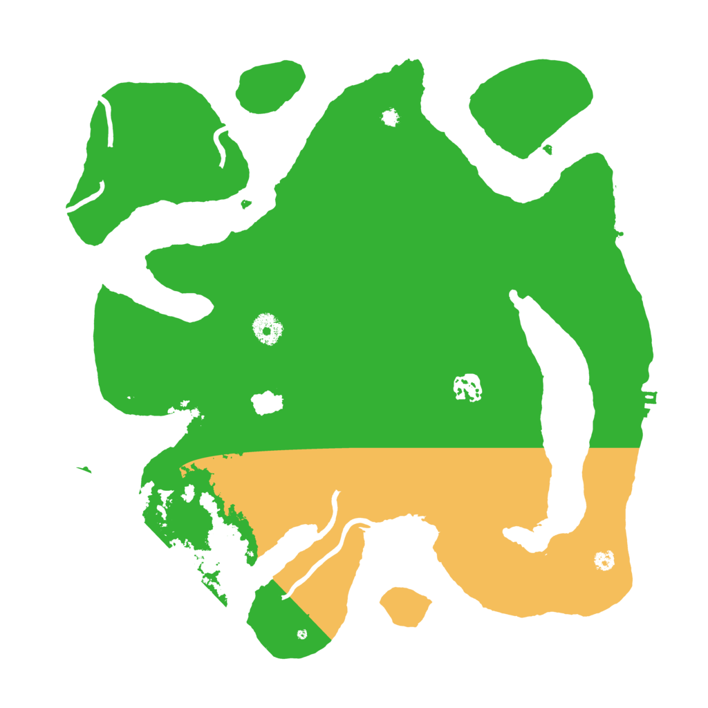 Biome Rust Map: Procedural Map, Size: 3550, Seed: 35825