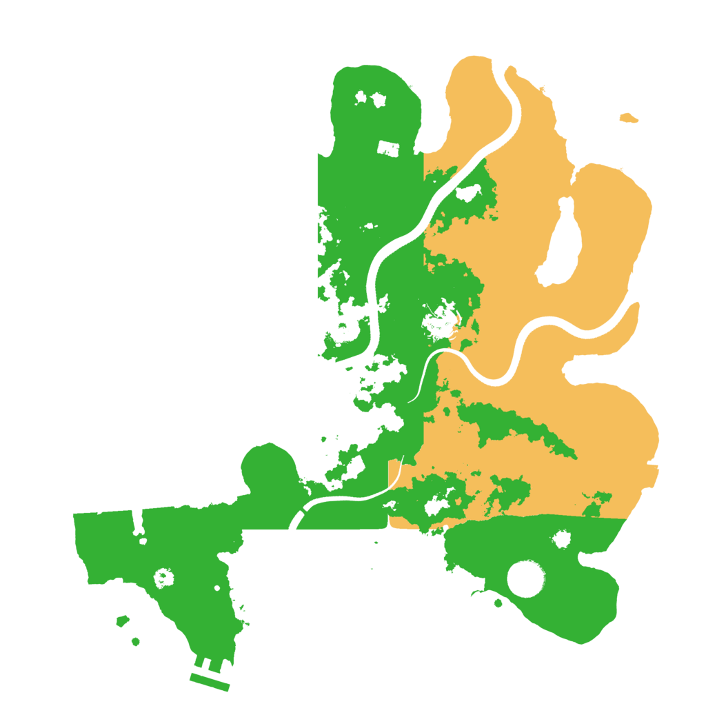 Biome Rust Map: Procedural Map, Size: 3550, Seed: 439548