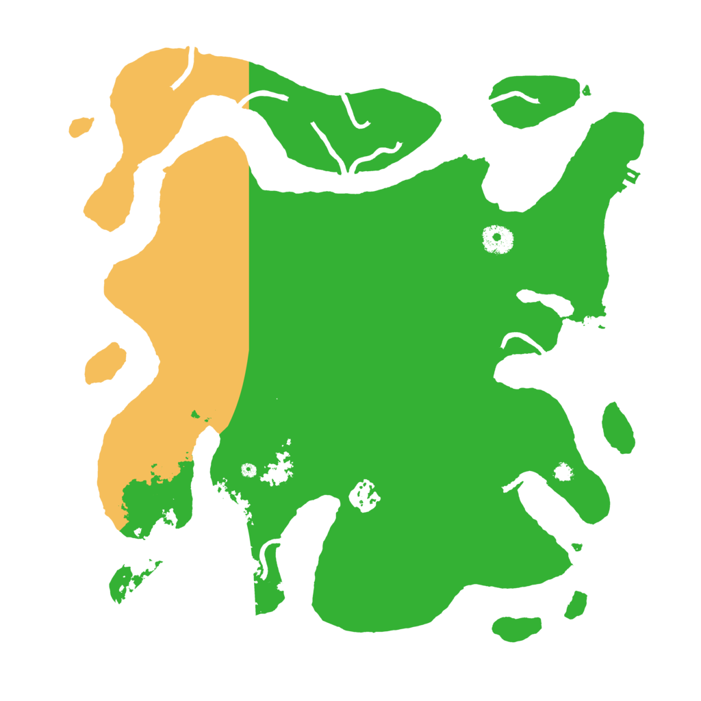 Biome Rust Map: Procedural Map, Size: 3500, Seed: 594934300