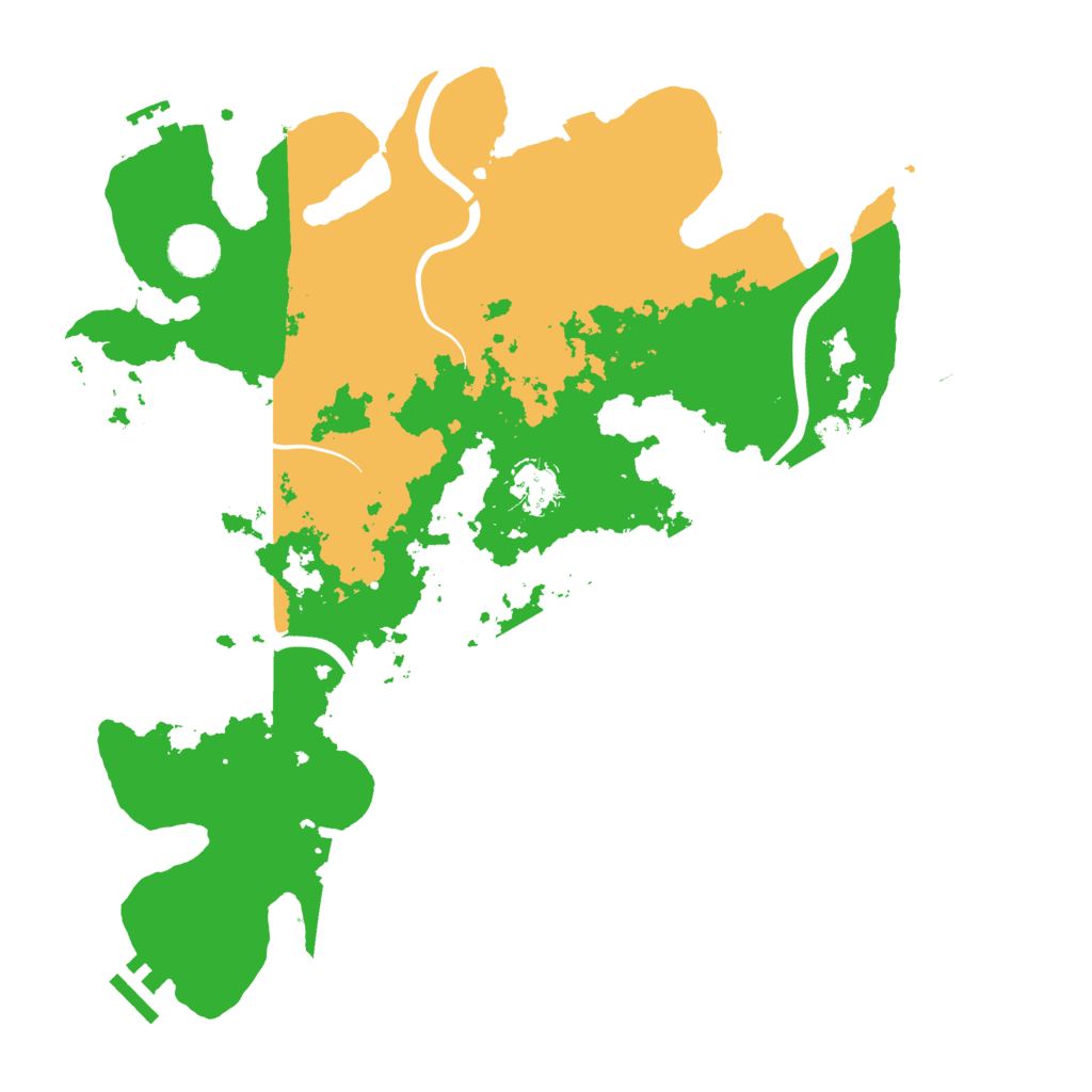 Biome Rust Map: Procedural Map, Size: 3700, Seed: 84196502