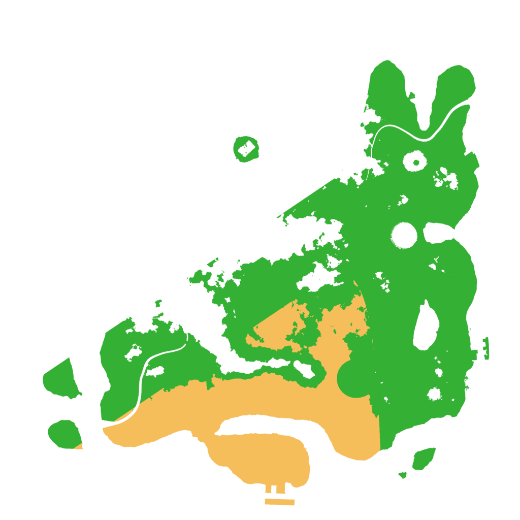 Biome Rust Map: Procedural Map, Size: 3550, Seed: 859499