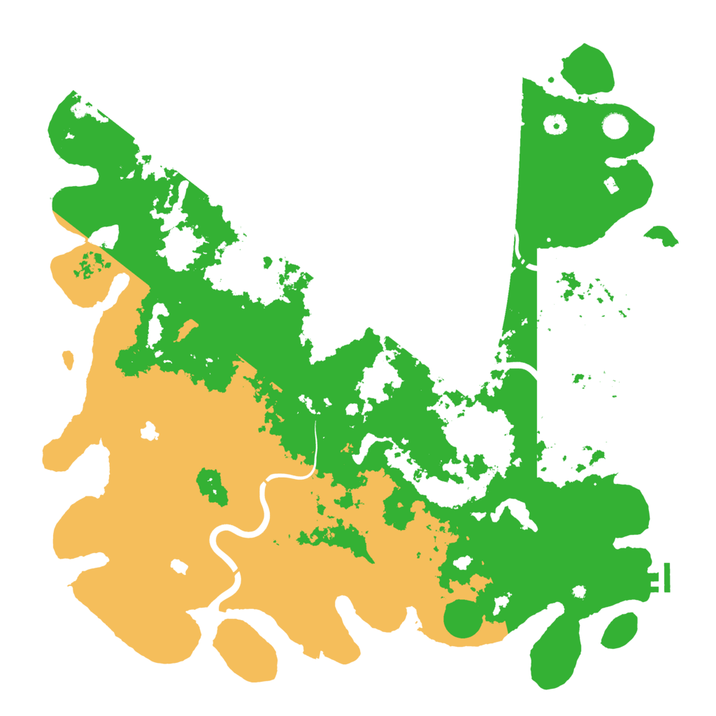 Biome Rust Map: Procedural Map, Size: 4900, Seed: 15284