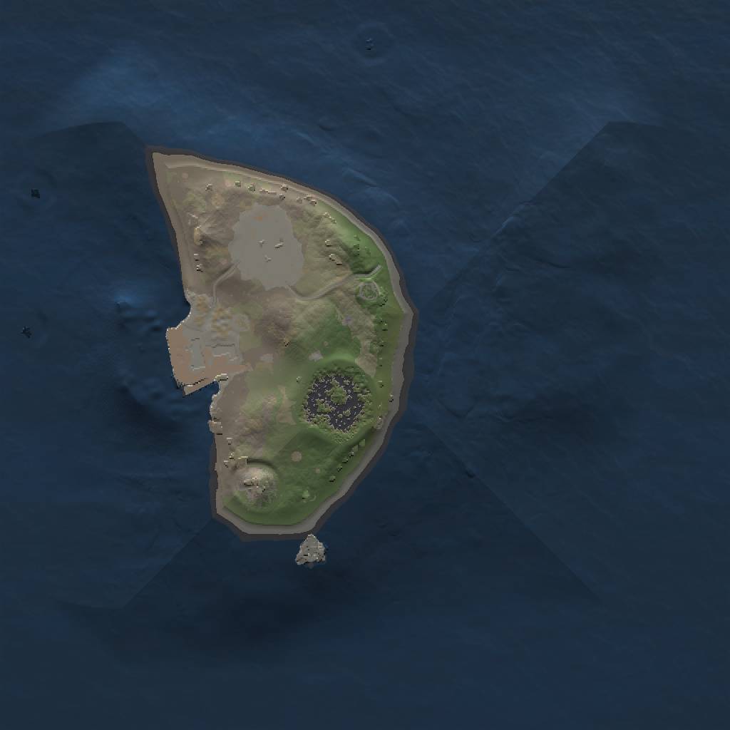 Rust Map: Procedural Map, Size: 1250, Seed: 1824135836, 3 Monuments