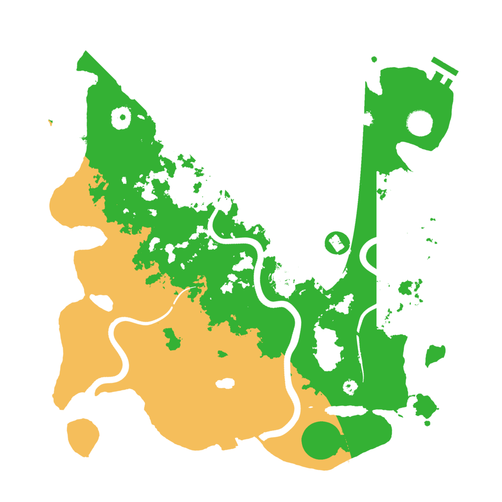 Biome Rust Map: Procedural Map, Size: 3500, Seed: 261380594