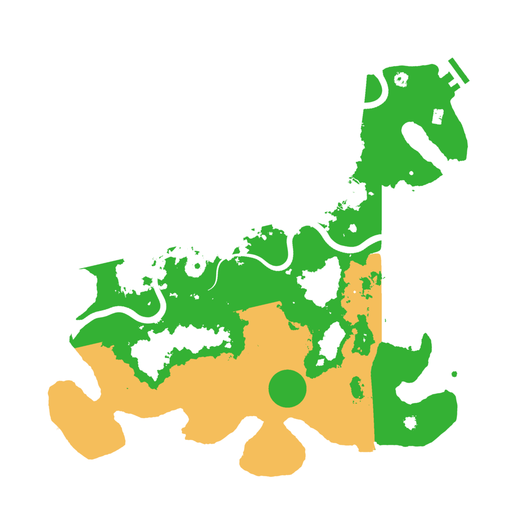 Biome Rust Map: Procedural Map, Size: 3550, Seed: 869761