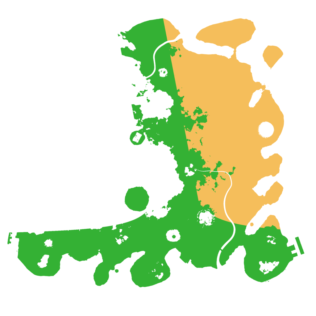 Biome Rust Map: Procedural Map, Size: 3550, Seed: 645043