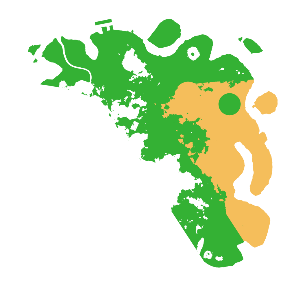 Biome Rust Map: Procedural Map, Size: 3550, Seed: 658473