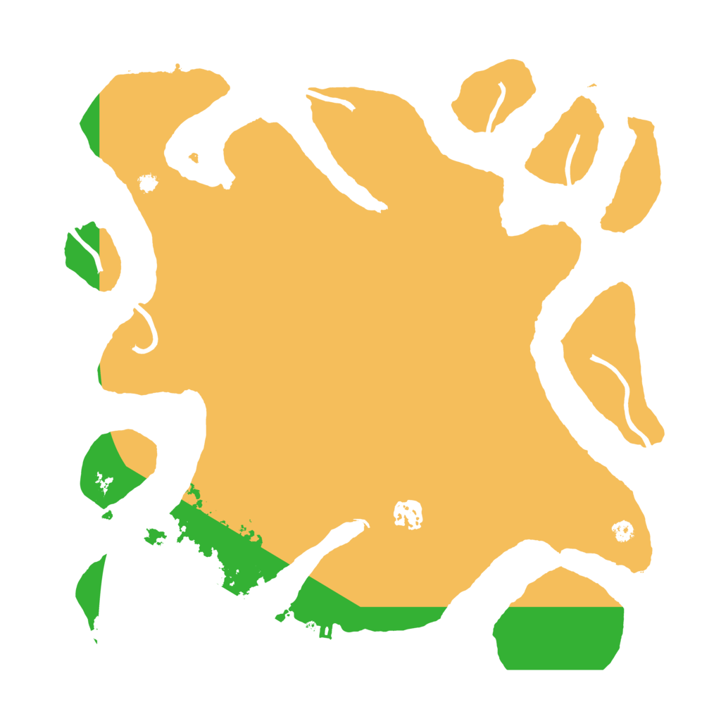 Biome Rust Map: Procedural Map, Size: 3550, Seed: 757700
