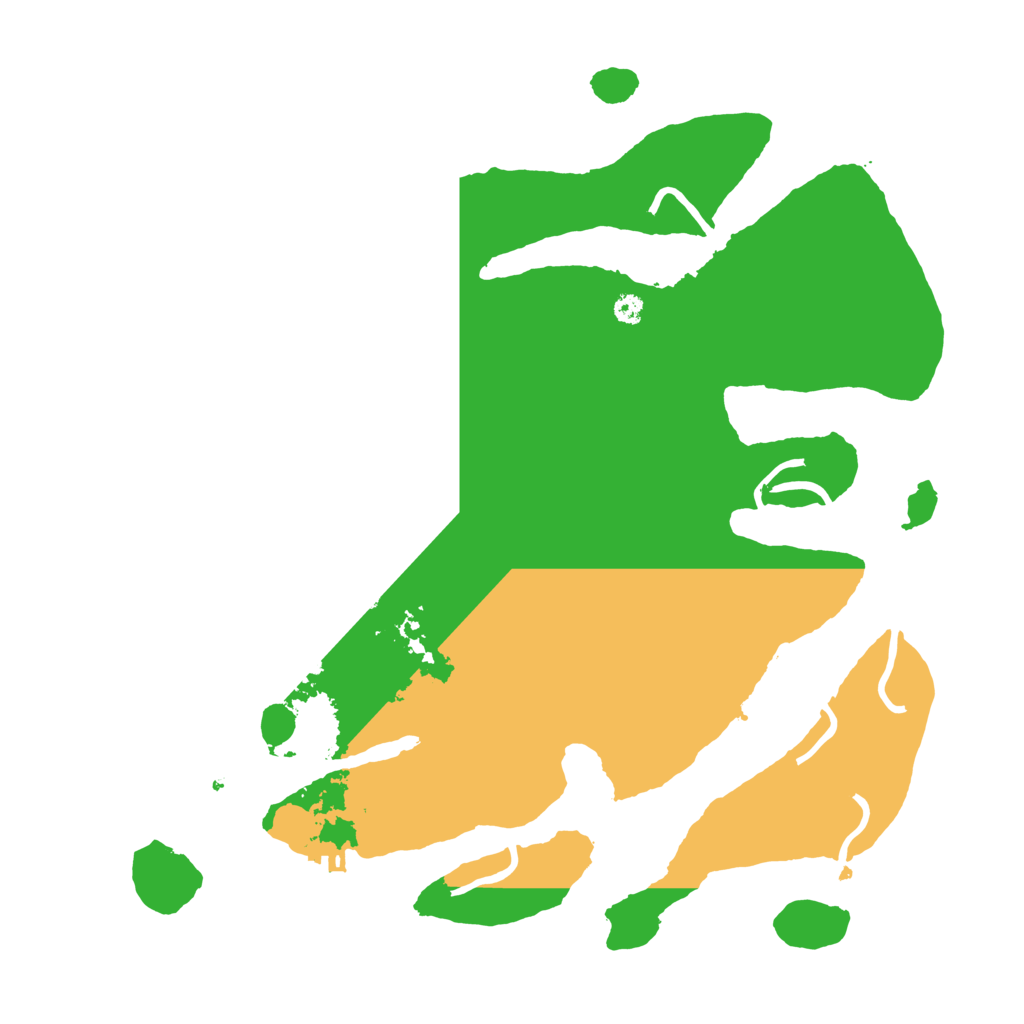 Biome Rust Map: Procedural Map, Size: 3550, Seed: 311392