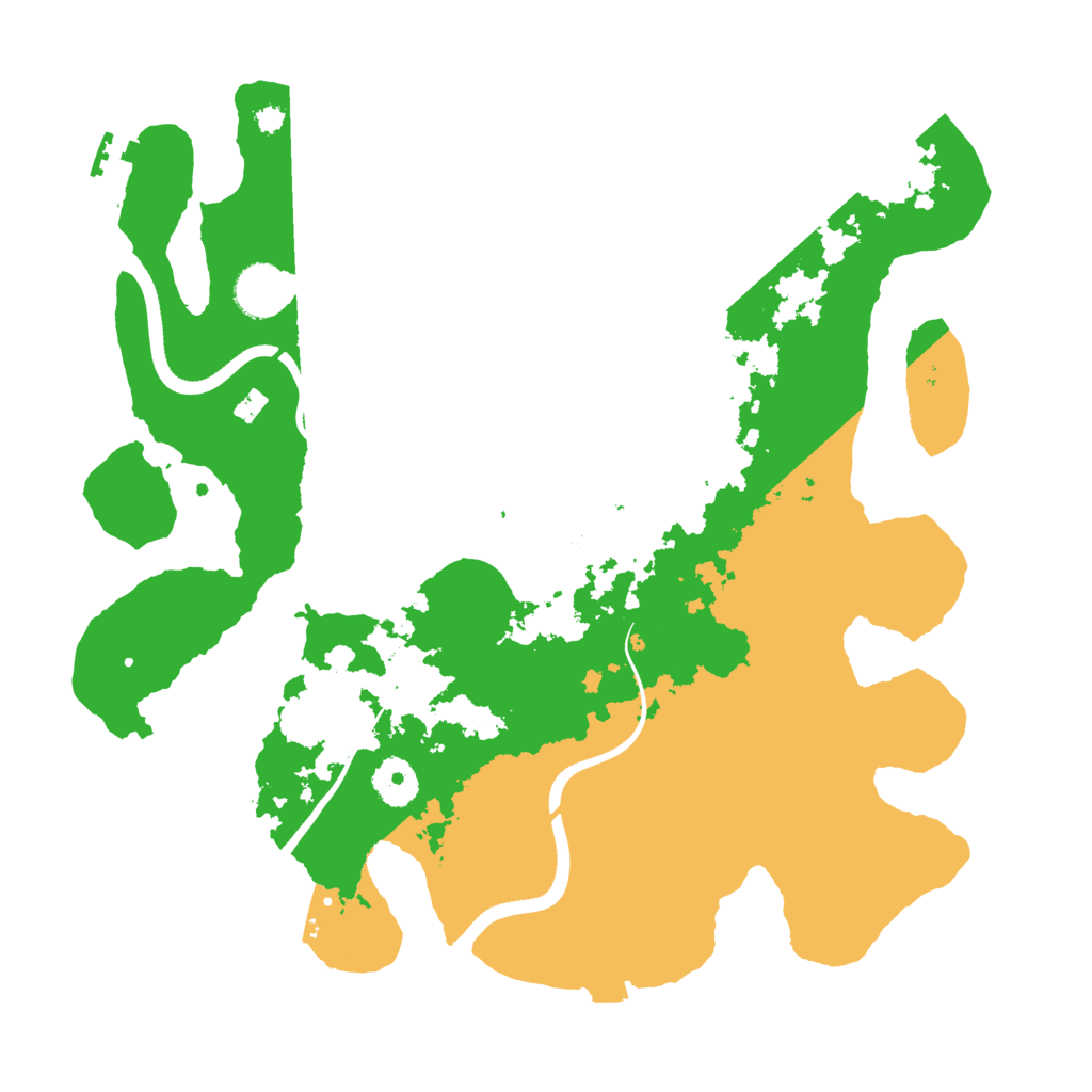 Biome Rust Map: Procedural Map, Size: 3550, Seed: 672695