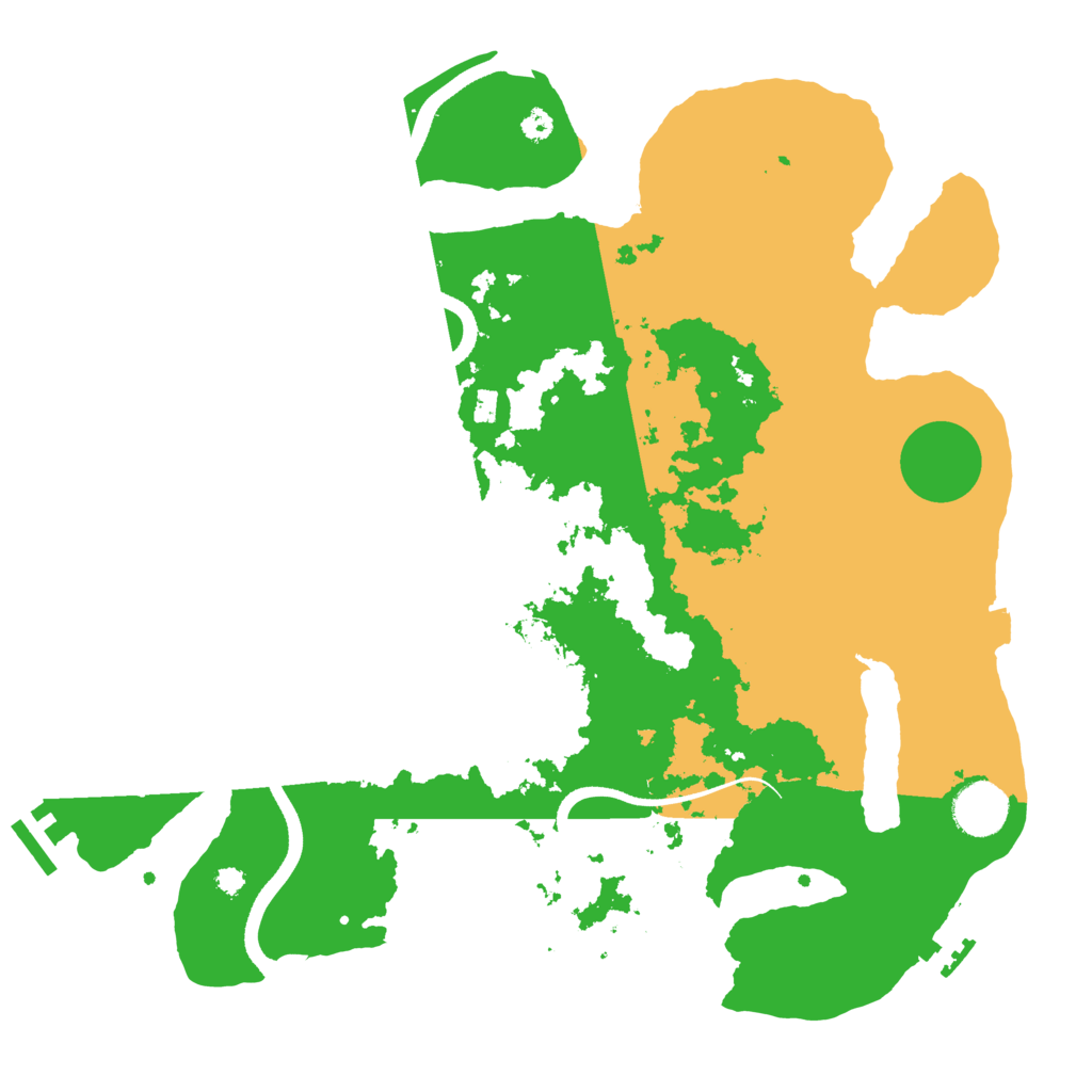 Biome Rust Map: Procedural Map, Size: 3550, Seed: 585604