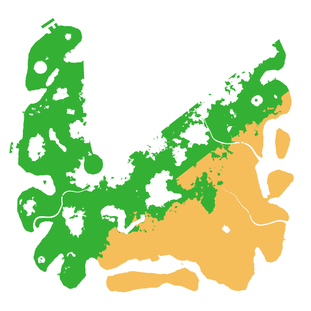 Biome Rust Map: Procedural Map, Size: 4300, Seed: 801892036
