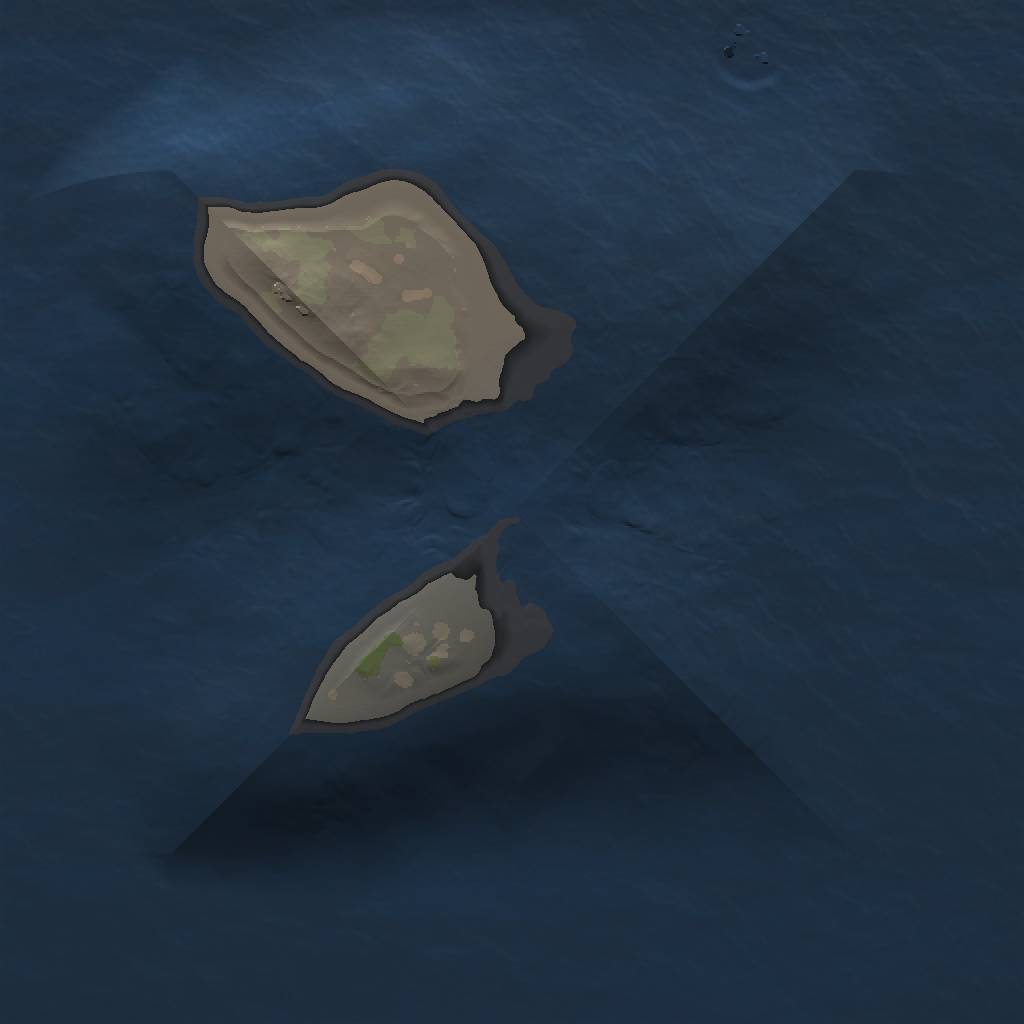 Rust Map: Procedural Map, Size: 1000, Seed: 340177570, 3 Monuments