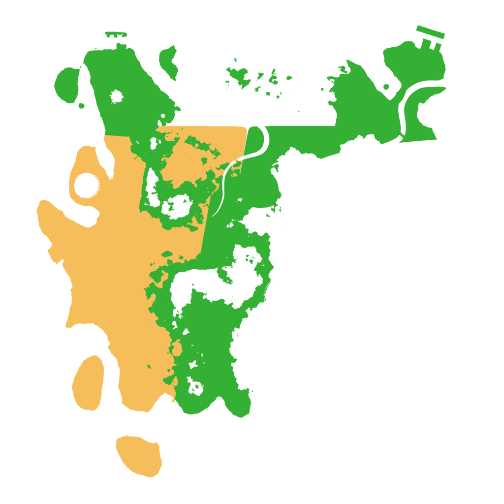 Biome Rust Map: Procedural Map, Size: 3550, Seed: 388791