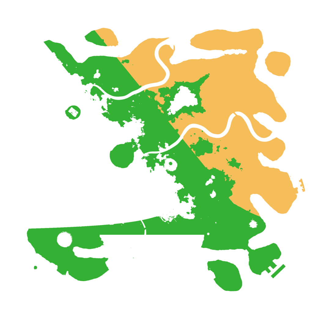 Biome Rust Map: Procedural Map, Size: 3650, Seed: 20369588