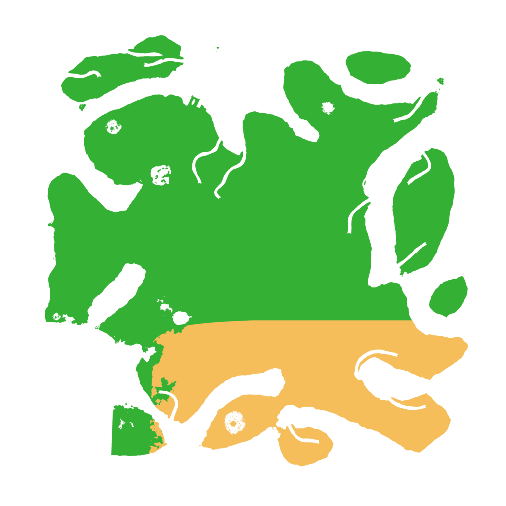 Biome Rust Map: Procedural Map, Size: 3550, Seed: 14009