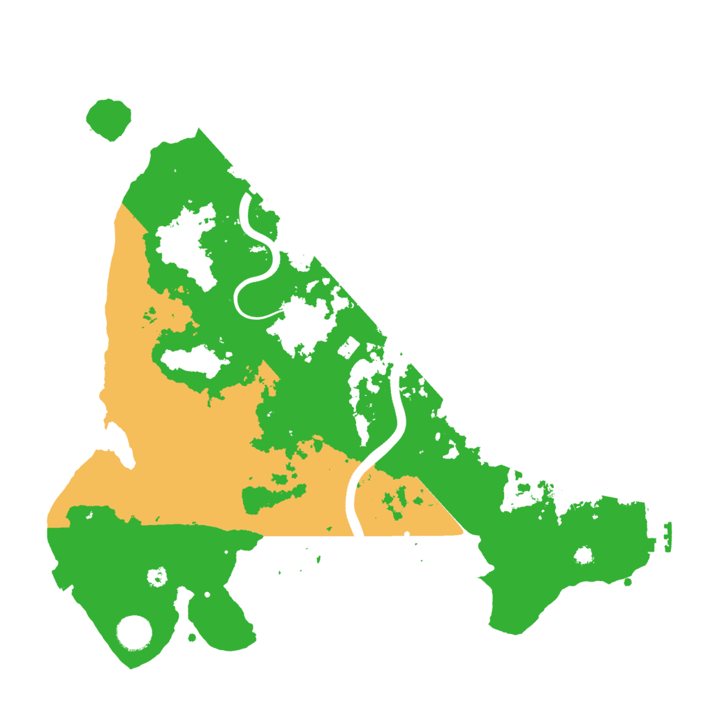 Biome Rust Map: Procedural Map, Size: 3600, Seed: 1184292581