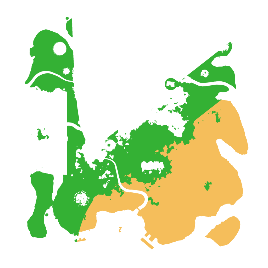 Biome Rust Map: Procedural Map, Size: 3550, Seed: 57549