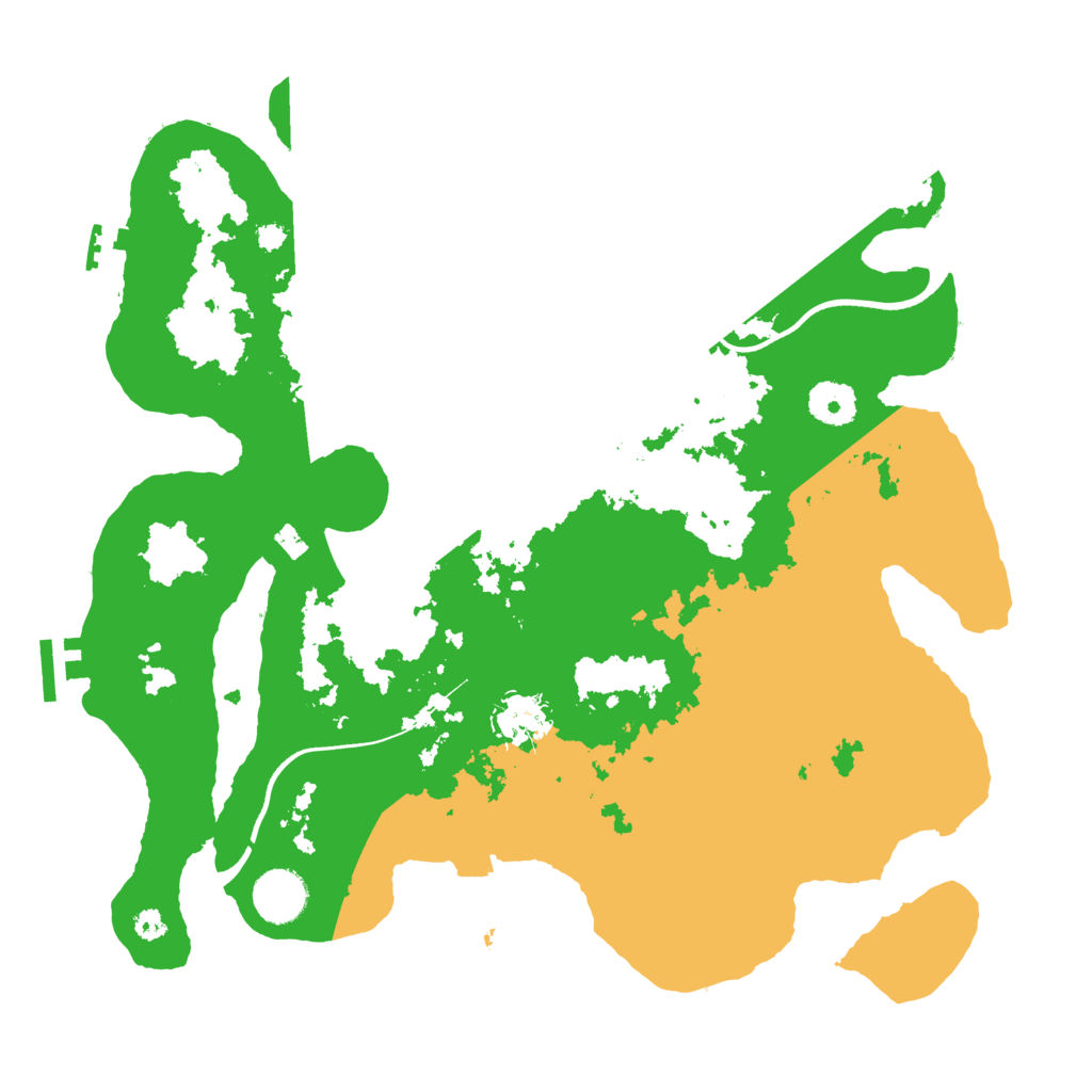 Biome Rust Map: Procedural Map, Size: 3550, Seed: 57549