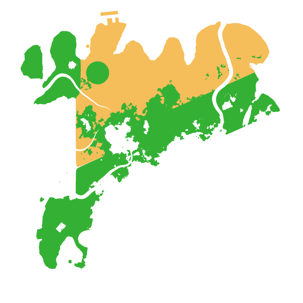 Biome Rust Map: Procedural Map, Size: 3500, Seed: 712341