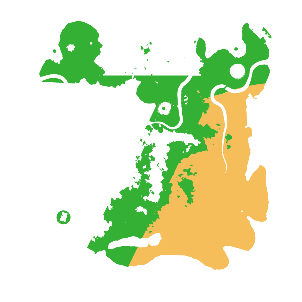 Biome Rust Map: Procedural Map, Size: 3550, Seed: 888307