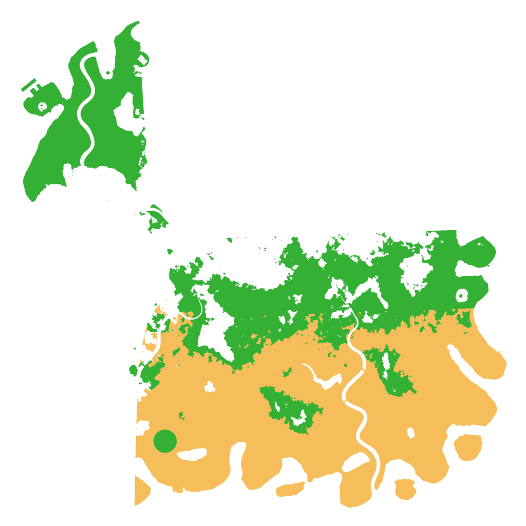 Biome Rust Map: Procedural Map, Size: 6000, Seed: 8732