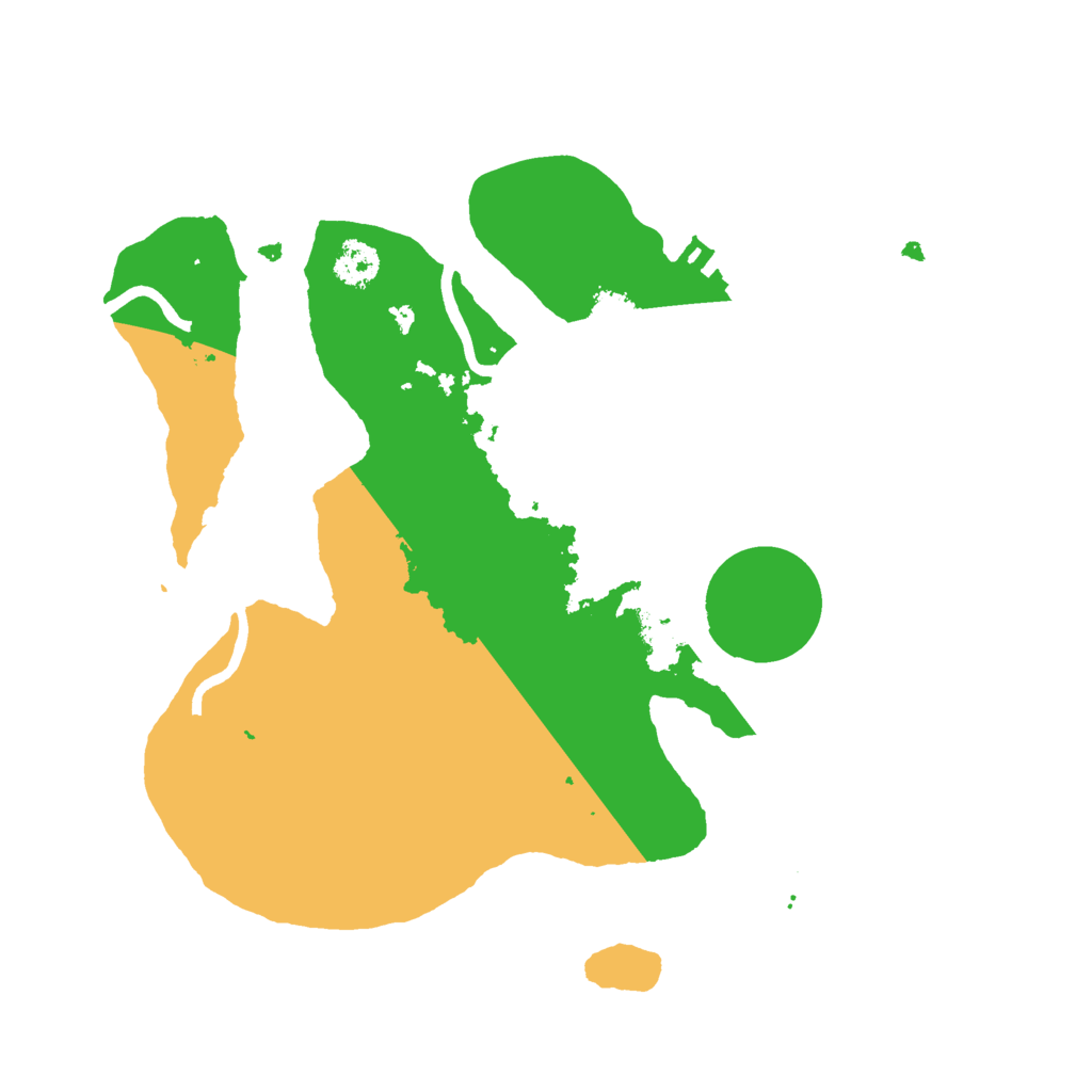 Biome Rust Map: Procedural Map, Size: 2500, Seed: 28667264